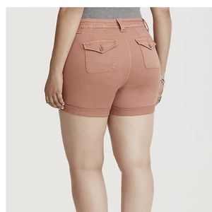 Torrid Military Twill Orange Wash Short Size 18